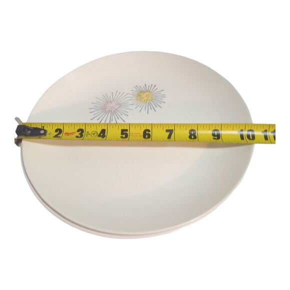 2 VTG Blue Ridge Pottery Plate Mid Century Modern Retro Decor ATOMIC BURST MCM - Picture 4 of 6